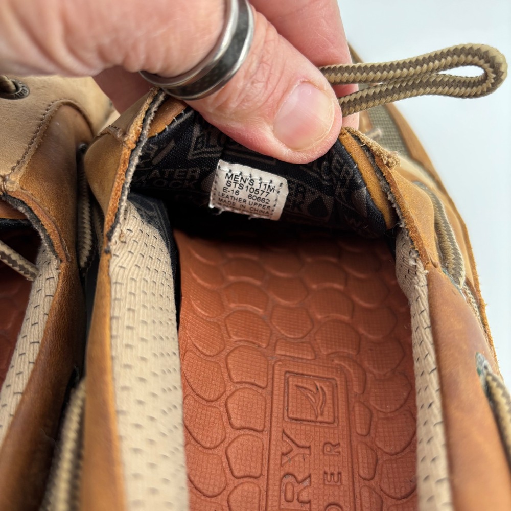 Sperry Top-Sider Sea Kite Sport Picket Boat Shoes Mens 11 Brown Waterproof Gorp - Picture 4 of 8